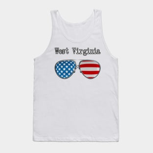 AMERICA PILOT GLASSES WEST VIRGINIA Tank Top